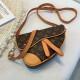 Light Brown Fashion Street Print Patchwork Bags
