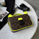 Green Fashion Street Print Patchwork Bags