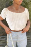 Black Fashion Casual Solid Basic O Neck T-Shirts