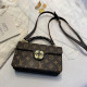 Black Fashion Street Print Patchwork Bags