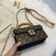 Khaki Fashion Street Print Patchwork Bags