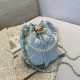White Fashion Street Solid Chains Bags