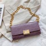 Purple Fashion Casual Solid Chains Bags