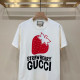 White Fashion Casual Print Letter O Neck T-Shirts