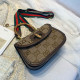 Coffee Fashion Street Letter Patchwork Bags