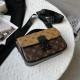 Dark Brown Fashion Street Print Patchwork Bags