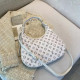 White Fashion Street Print Patchwork Bags