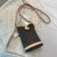 Cream White Fashion Street Print Patchwork Bags
