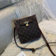 Dark Brown Fashion Street Print Patchwork Bags
