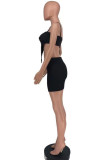 Purple Fashion Sexy Solid Backless Asymmetrical Spaghetti Strap Sleeveless Two Pieces