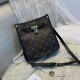 Black Fashion Street Print Patchwork Bags