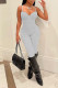 Grey Sexy Solid Patchwork Spaghetti Strap Regular Jumpsuits
