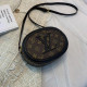 Black Fashion Street Print Patchwork Bags
