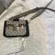 Black Fashion Street Print Patchwork Bags
