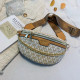 Beige Fashion Street Print Patchwork Bags