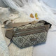 Light Coffee Fashion Street Letter Patchwork Bags