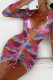 Colour Sexy Print Patchwork Fold Swimwears