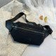 Black Fashion Street Letter Patchwork Bags