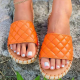 Tangerine Red Casual Street Split Joint Opend Out Door Shoes
