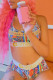 Gold Casual Sportswear Print Vests U Neck Sleeveless Two Pieces