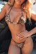 Leopard Print Fashion Sexy Print Leopard Bandage Backless Swimwears