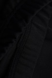 Khaki Celebrities zipper Solid Fluorescent Plus Size