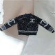 Silver Fashion Street Letter Sequins Outerwear