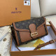 Dark Brown Fashion Street Print Patchwork Bags