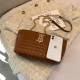 Dark Brown Fashion Street Letter Chains Bags