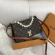 Dark Brown Fashion Street Print Patchwork Bags