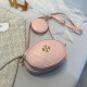 Pink Fashion Street Solid Patchwork Bags