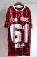 Red Fashion Street Letter Sequins O Neck T-Shirts