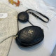 Black Fashion Street Solid Patchwork Bags