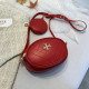 Red Fashion Street Solid Patchwork Bags