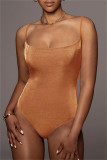 Purple Sexy Casual Solid Backless Spaghetti Strap Skinny Romper