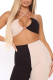 Black khaki Sexy Solid Patchwork Halter Sleeveless Two Pieces