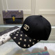 Black Fashion Street Letter Embroidered Hat
