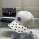 White Fashion Street Letter Embroidered Hat
