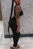 Grey Sexy Casual Solid Vests Pants O Neck Sleeveless Two Pieces
