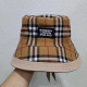 Khaki Fashion Vintage Plaid Letter Hat