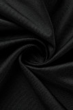 Red Fashion Sexy Solid Slit Fold V Neck Long Sleeve Evening Dress