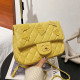 Yellow Fashion Simplicity Solid Patchwork Bags