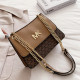 Khaki Fashion Simplicity Letter Patchwork Bags
