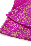 Purple Sexy Print Tassel Patchwork Straight High Waist Straight Full Print Bottoms