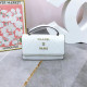White Fashion Simplicity Solid Letter Bags