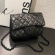 Black Fashion Simplicity Solid Patchwork Bags