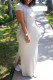 Grey Fashion Casual Solid Slit Hooded Collar Short Sleeve Dress