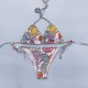 Multicolor Fashion Sexy Print Frenulum Swimwears