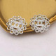 Silver Fashion Simplicity Solid Patchwork Earrings