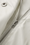 Blue Fashion Casual Solid Tassel Patchwork Turndown Collar Regular Jumpsuits